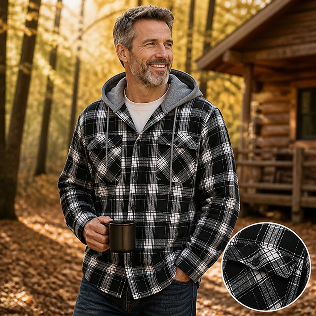 TimberHearth™ Men's Hooded Flannel Jacket