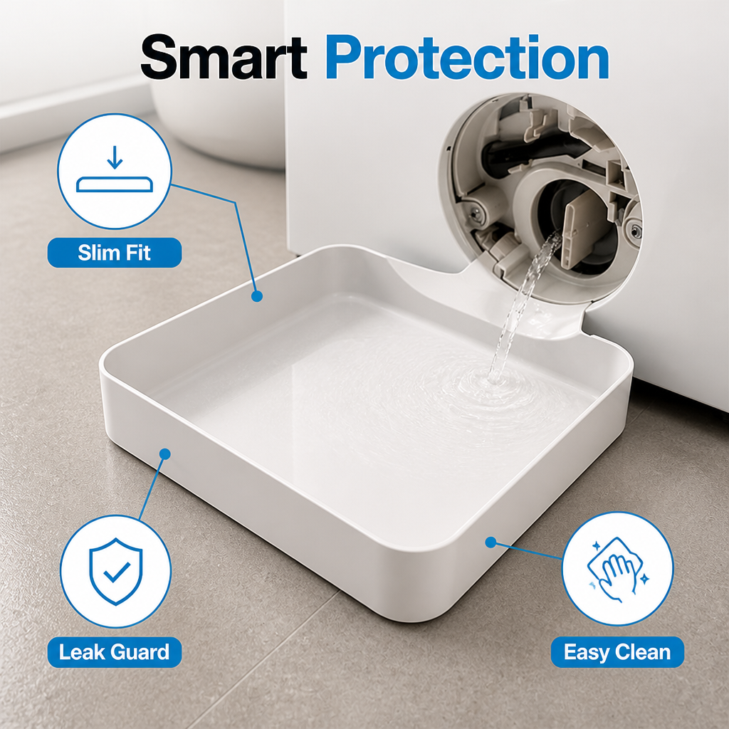 DripDock™ Washer Drain Pan — Catch Laundry Leaks