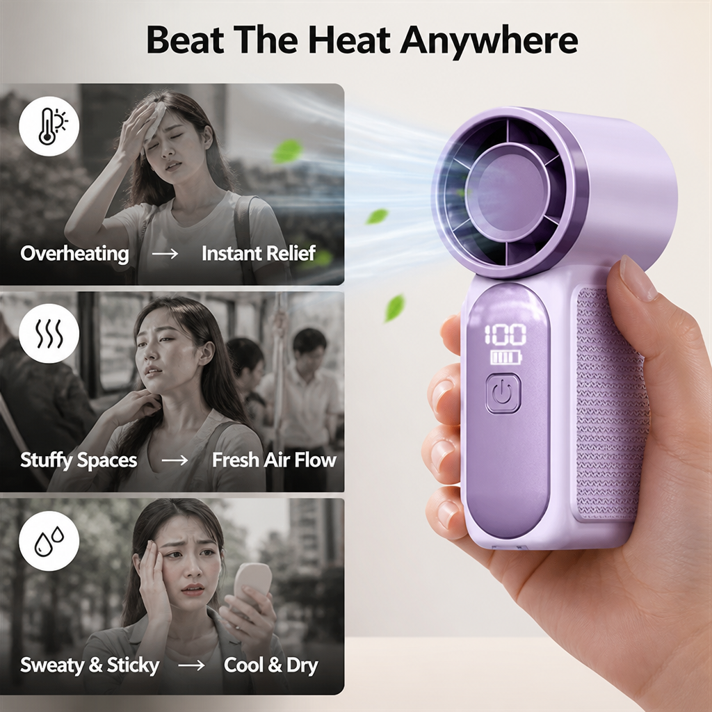 CoolMist™ — Mini Personal Cooling Fan