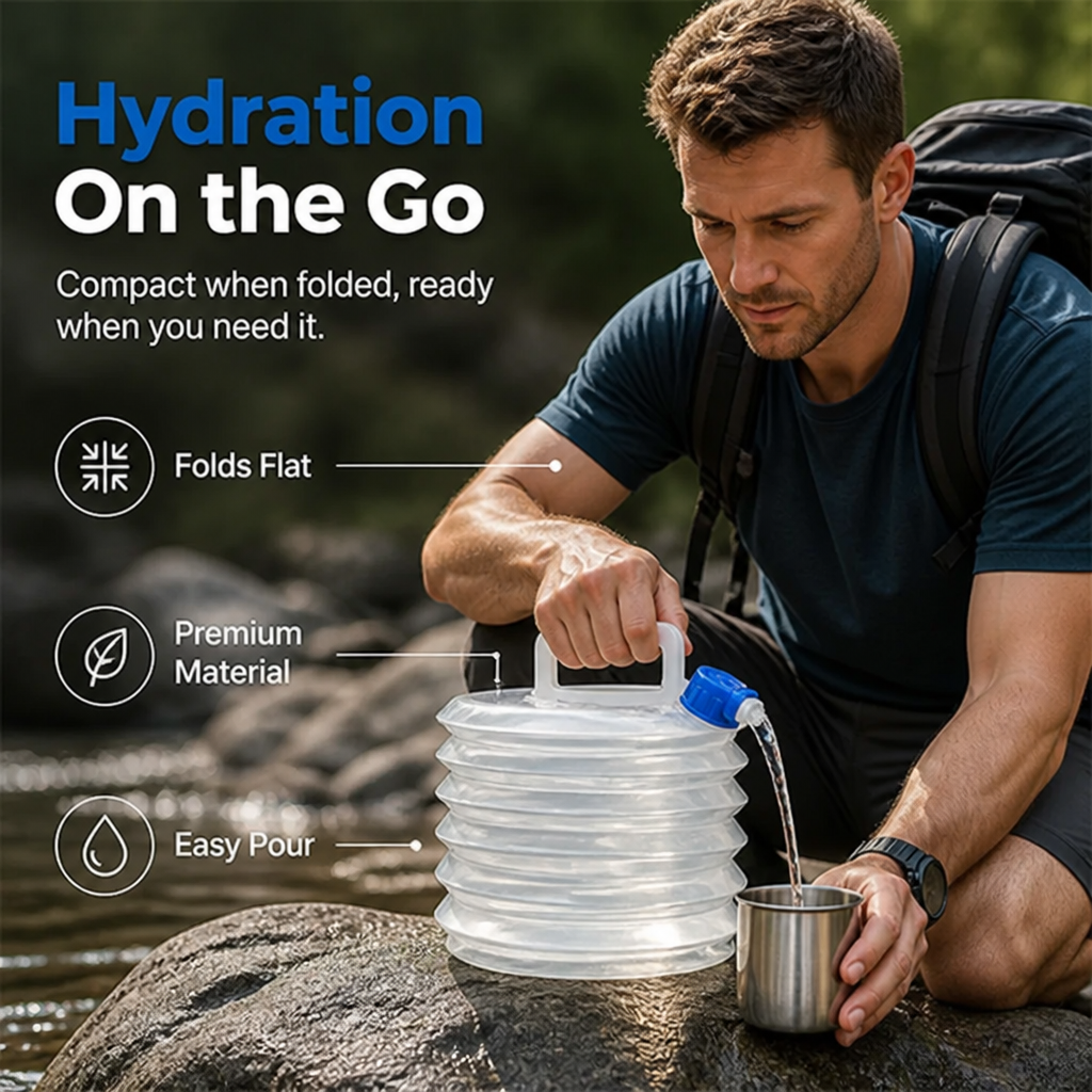 HydroFold™ - Collapsible Portable Water Container
