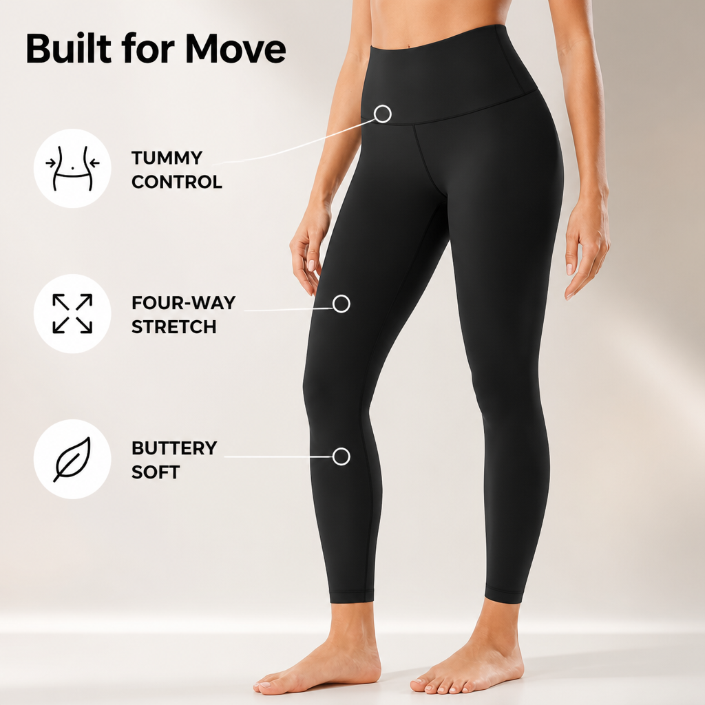 Lumeflex™ High-Waist Contour Leggings — Buttery-Soft Stretch