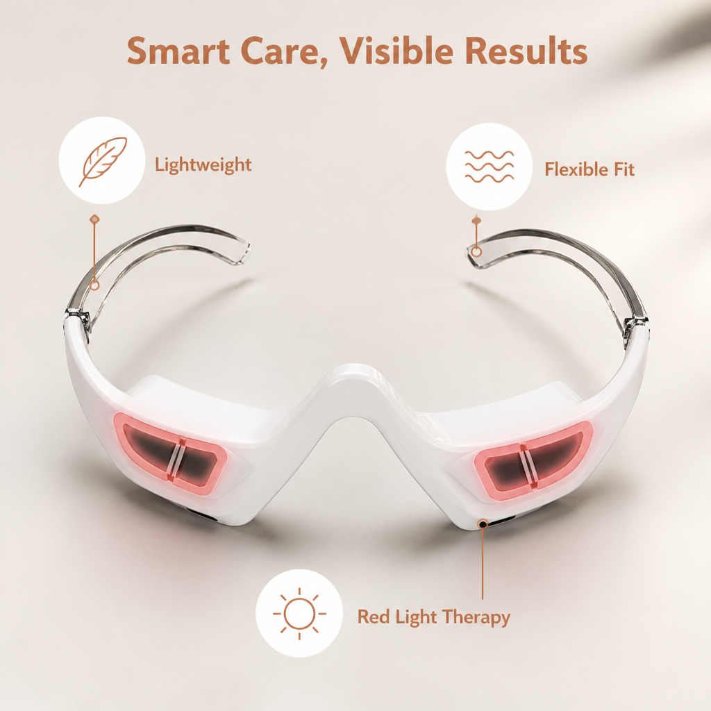 GlowGaze™ Red Light Eye Massager — Relax Tired Eyes