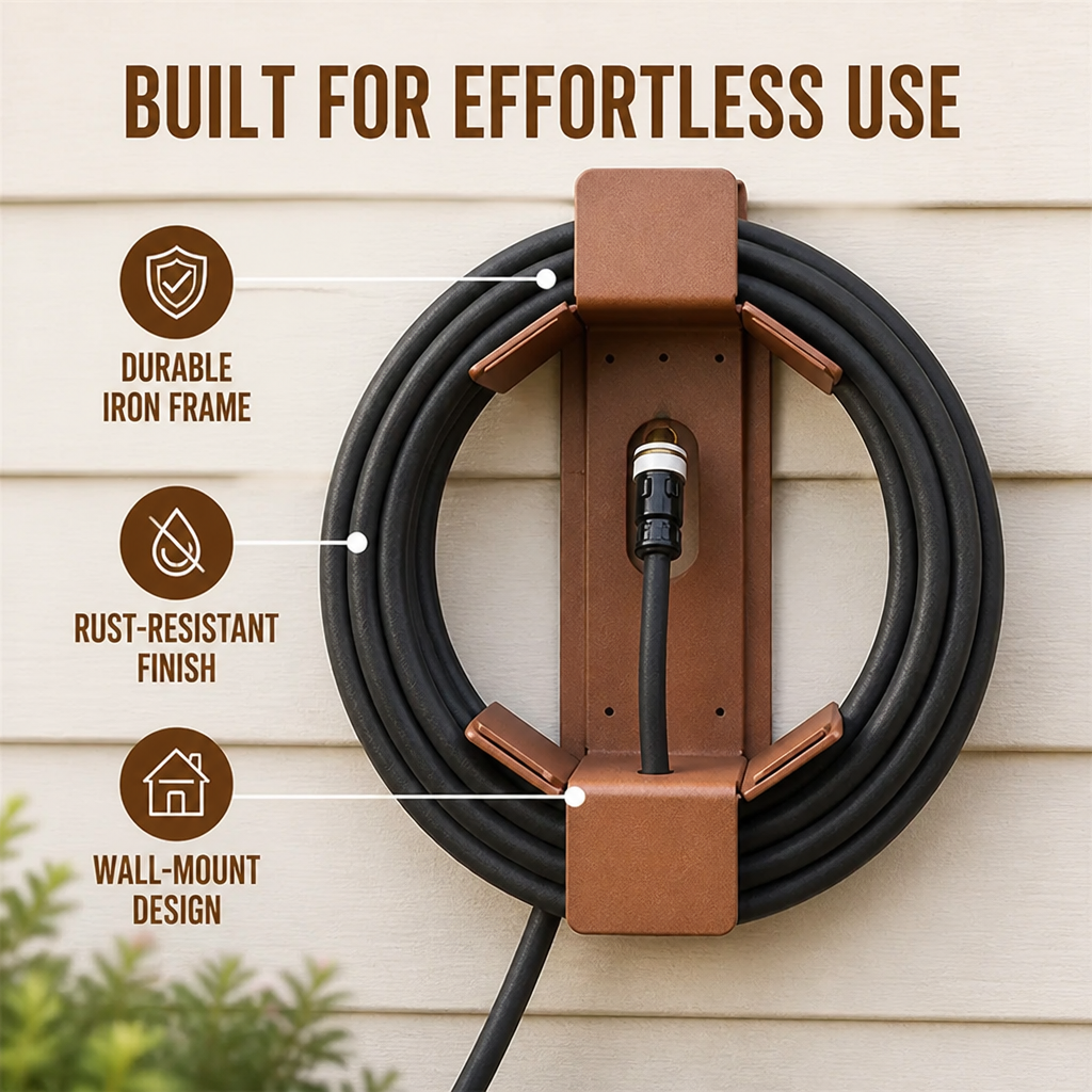 CoilEase™ Wall-Mount Hose Reel