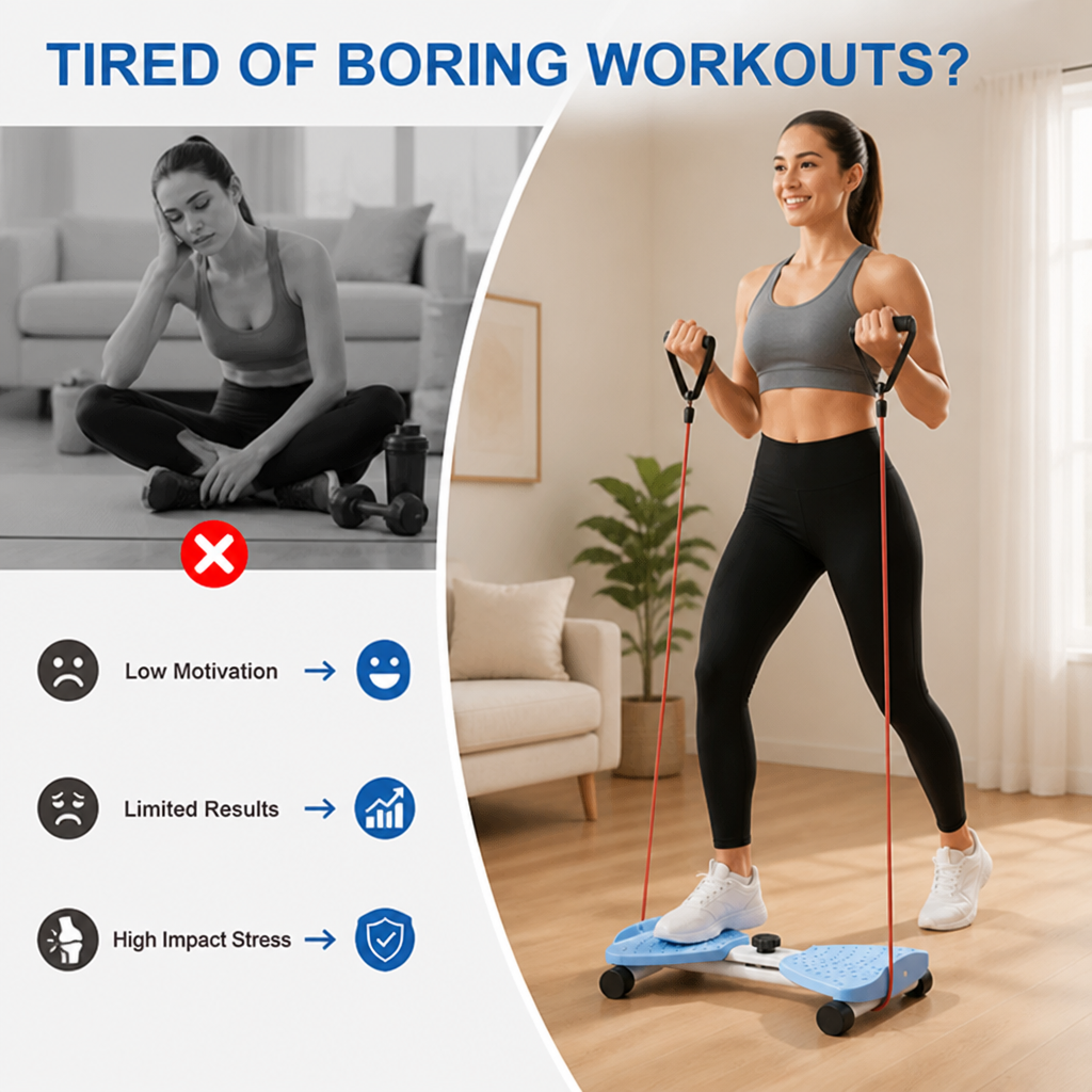 TwistRidge™ Twisting Stepper — Fun Low-Impact Home Workouts