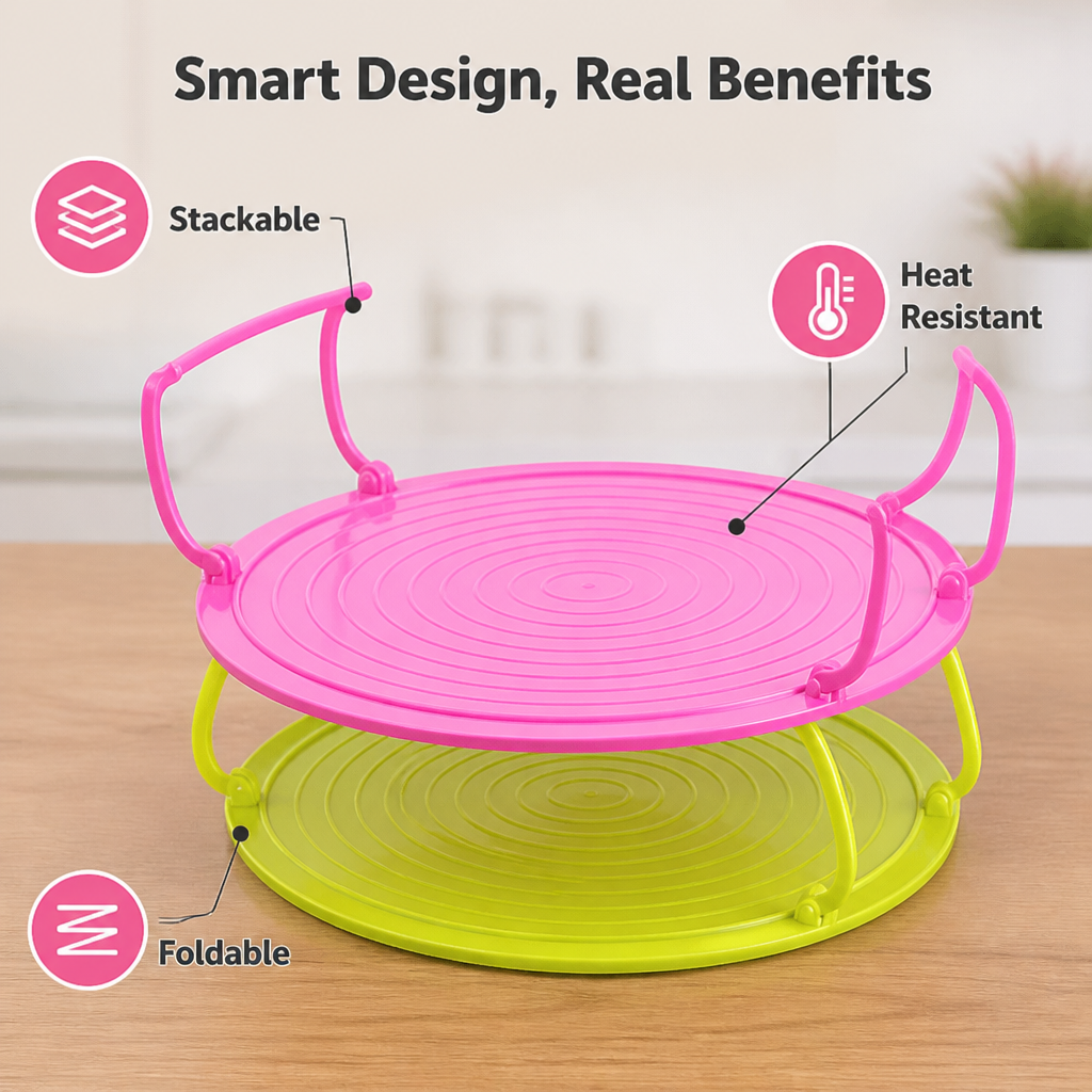 HeatMate™ — Multi-Level Microwave Food Warmer