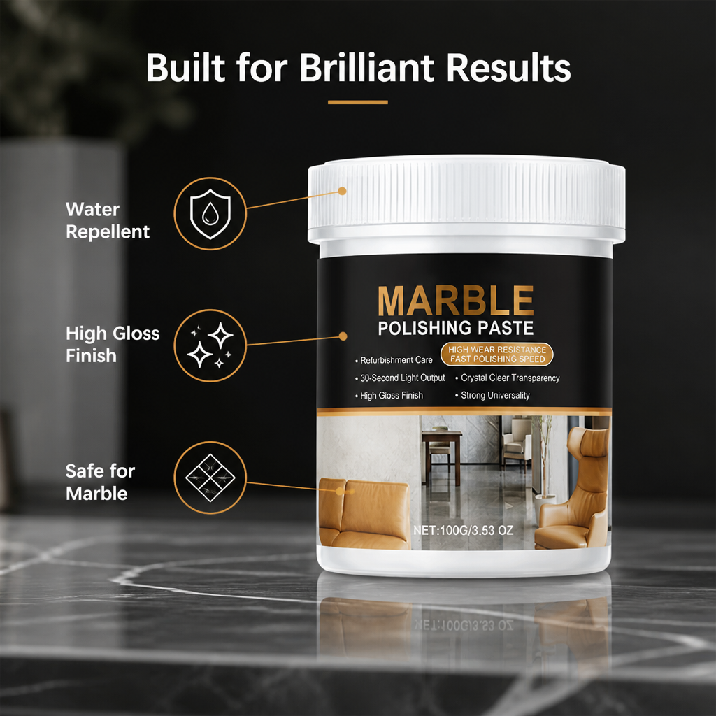MarbleMend™ Marble Polishing Paste — Restore Stone Shine