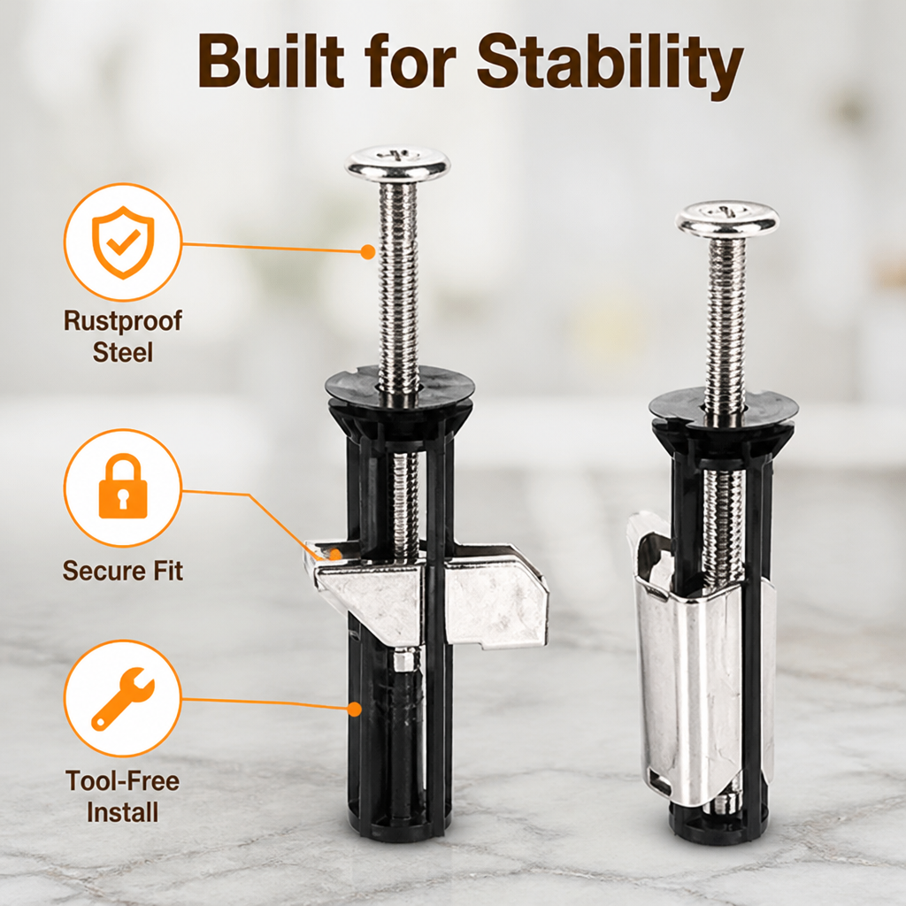 SeatSteady™ Toilet Seat Fixing Kit — Stop Wobbly Seats