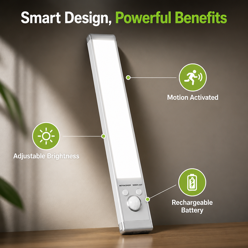 BrightReach™ - Rechargeable Motion Sensor Light