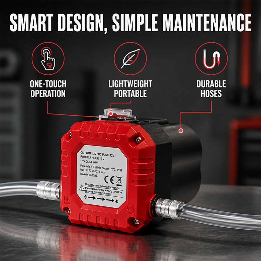 SumpEase™ Electric Oil Change Pump — Mess-Free Fluid Extraction