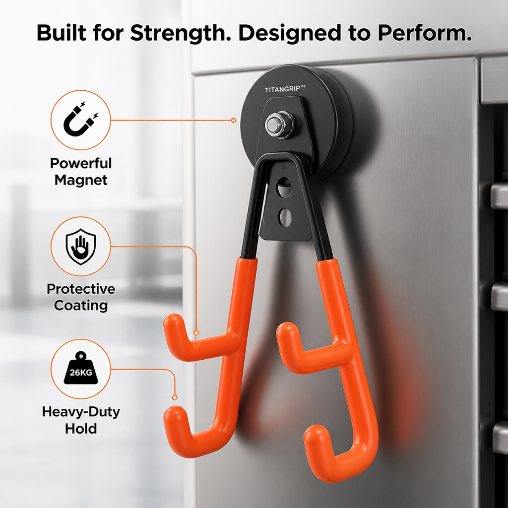 MagnaHook™ - Heavy-Duty Magnetic Tool Holder