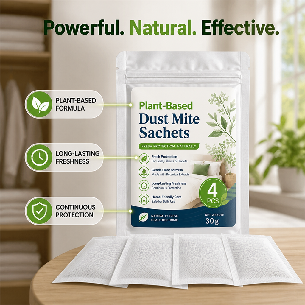 DustGuard™ — Plant-Based Dust Mite Protection Sheets