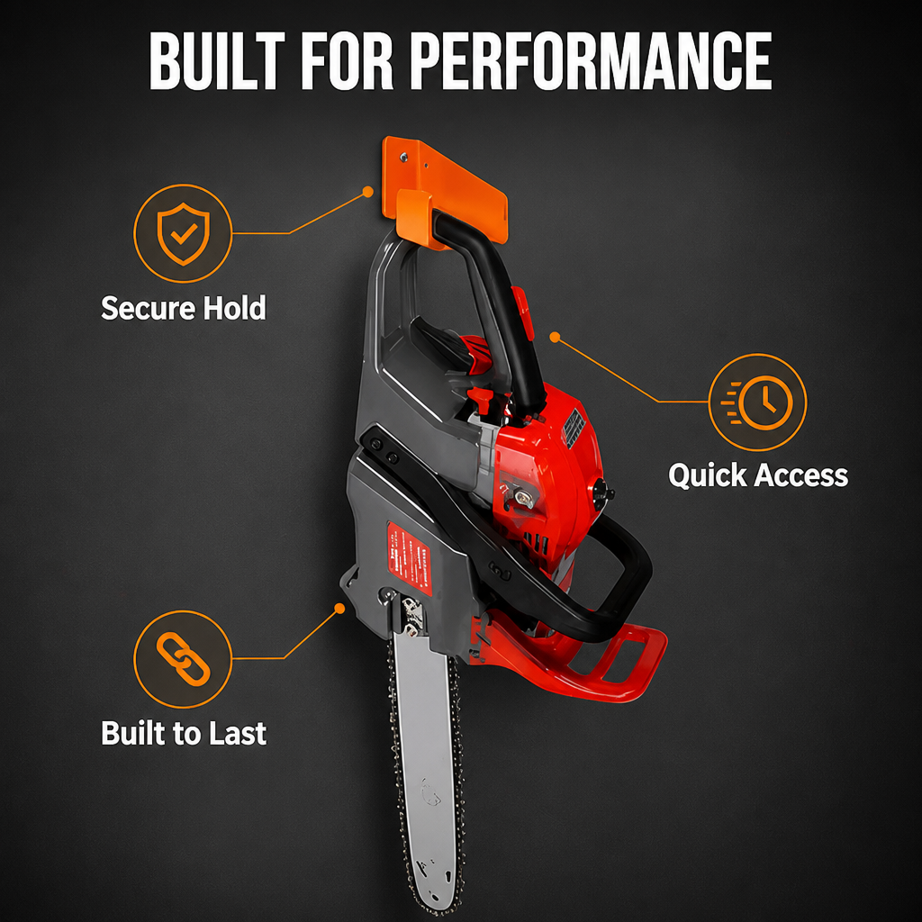 SecureHold™ - Wall-Mounted Tool Bracket