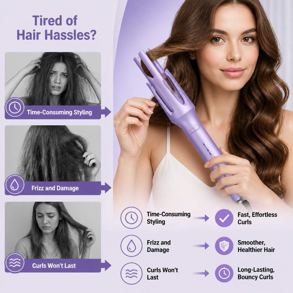 TwirlGlam™ - Long-Lasting Curling Wand