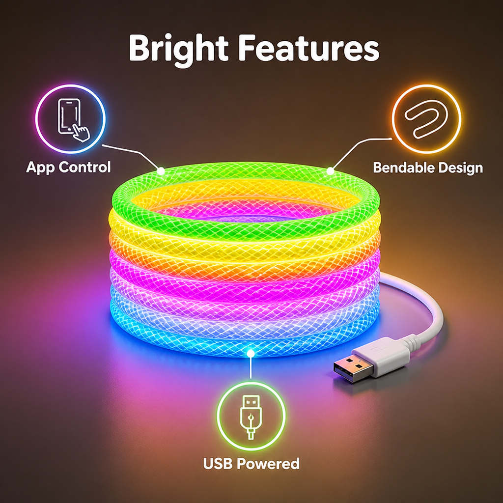 VividGlow™ - App-Controlled LED Light Strip