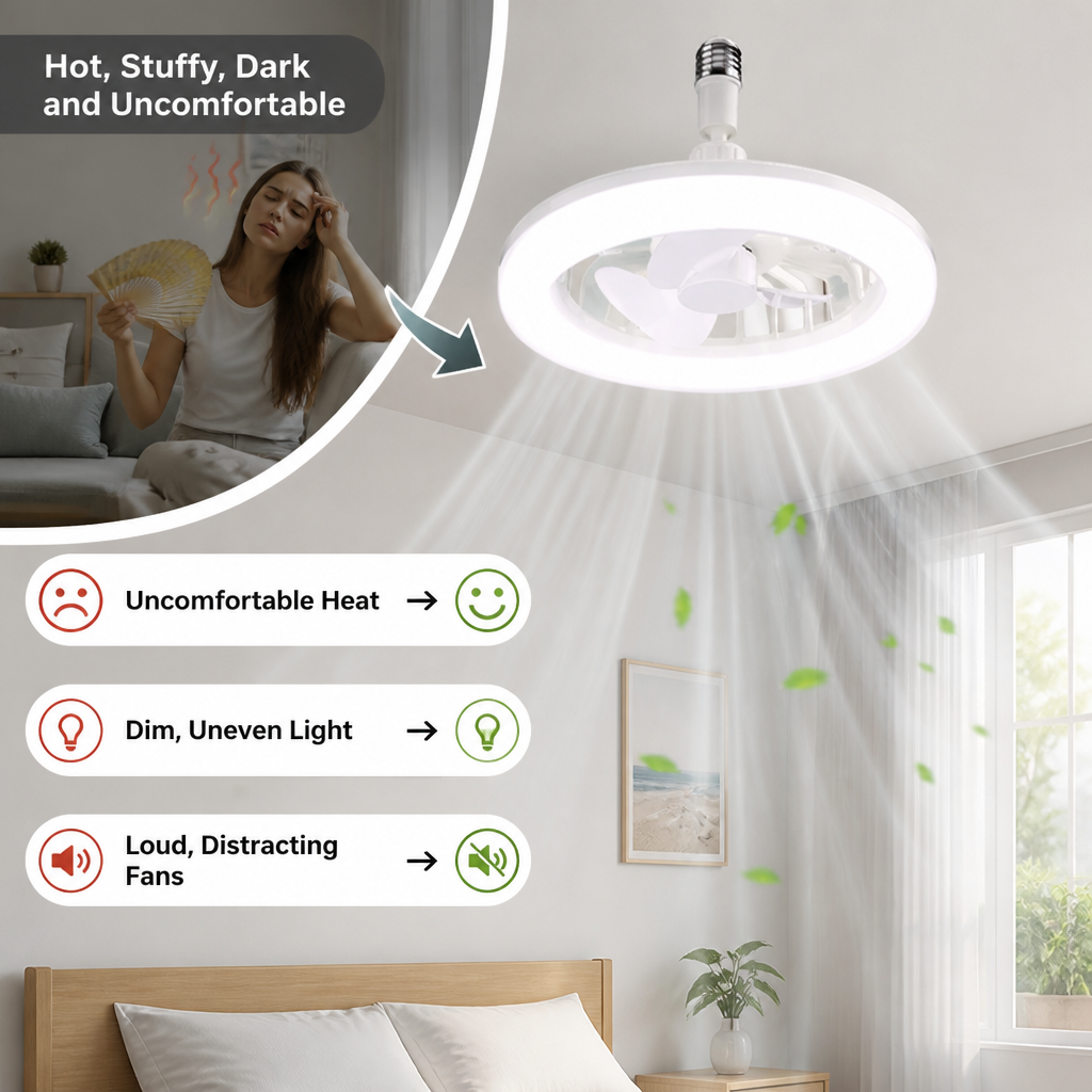 CoolHalo™ — LED Ceiling Fan with Light