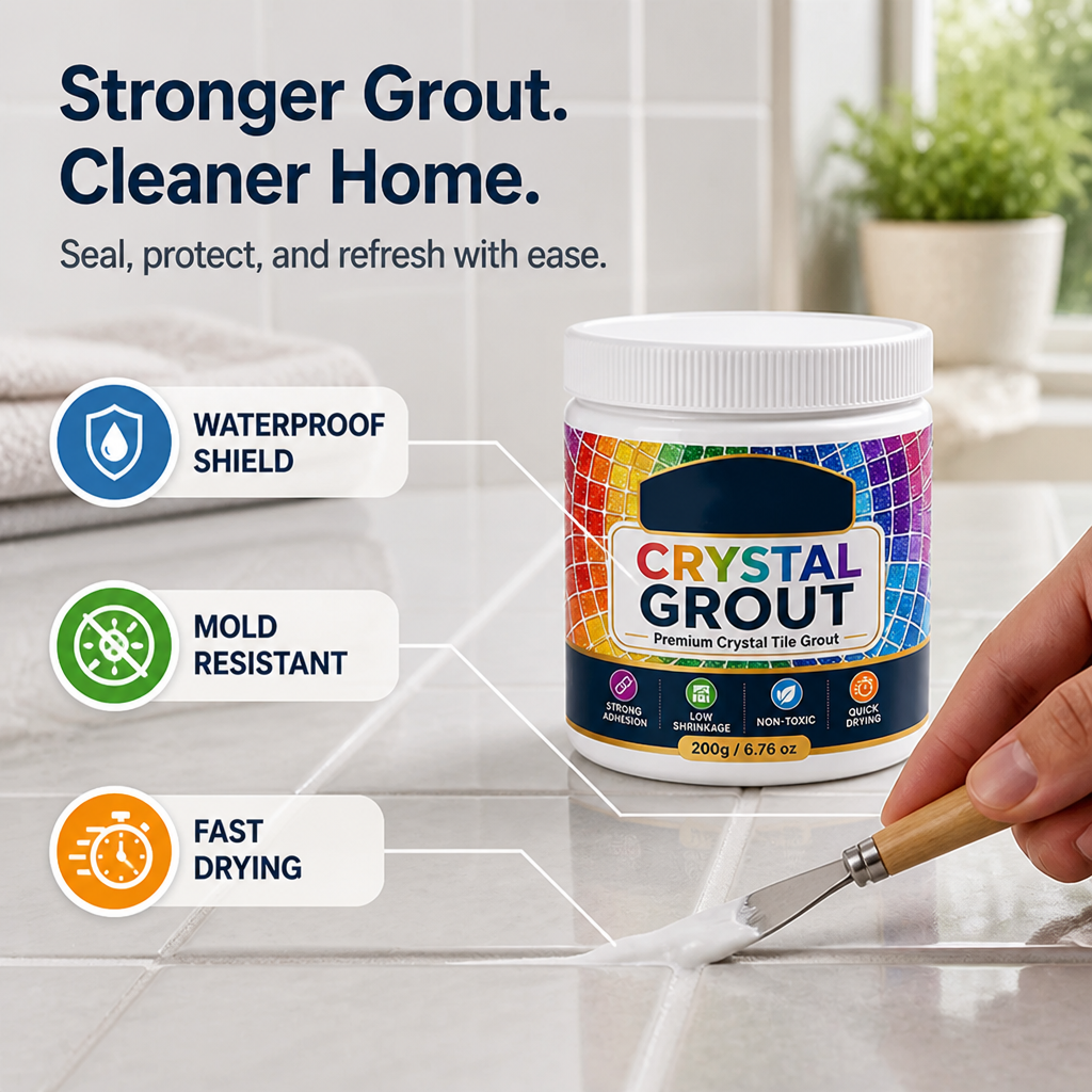 PureGrout™ - Fast-Dry Waterproof Grout Filler (200g)