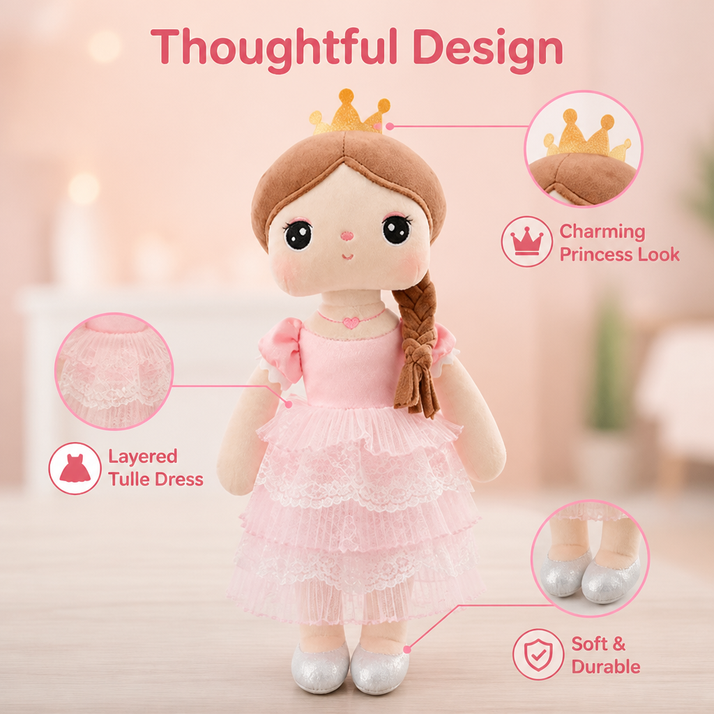 PetalPlush™ Princess Plush Doll — Cuddly Friend For Playtime