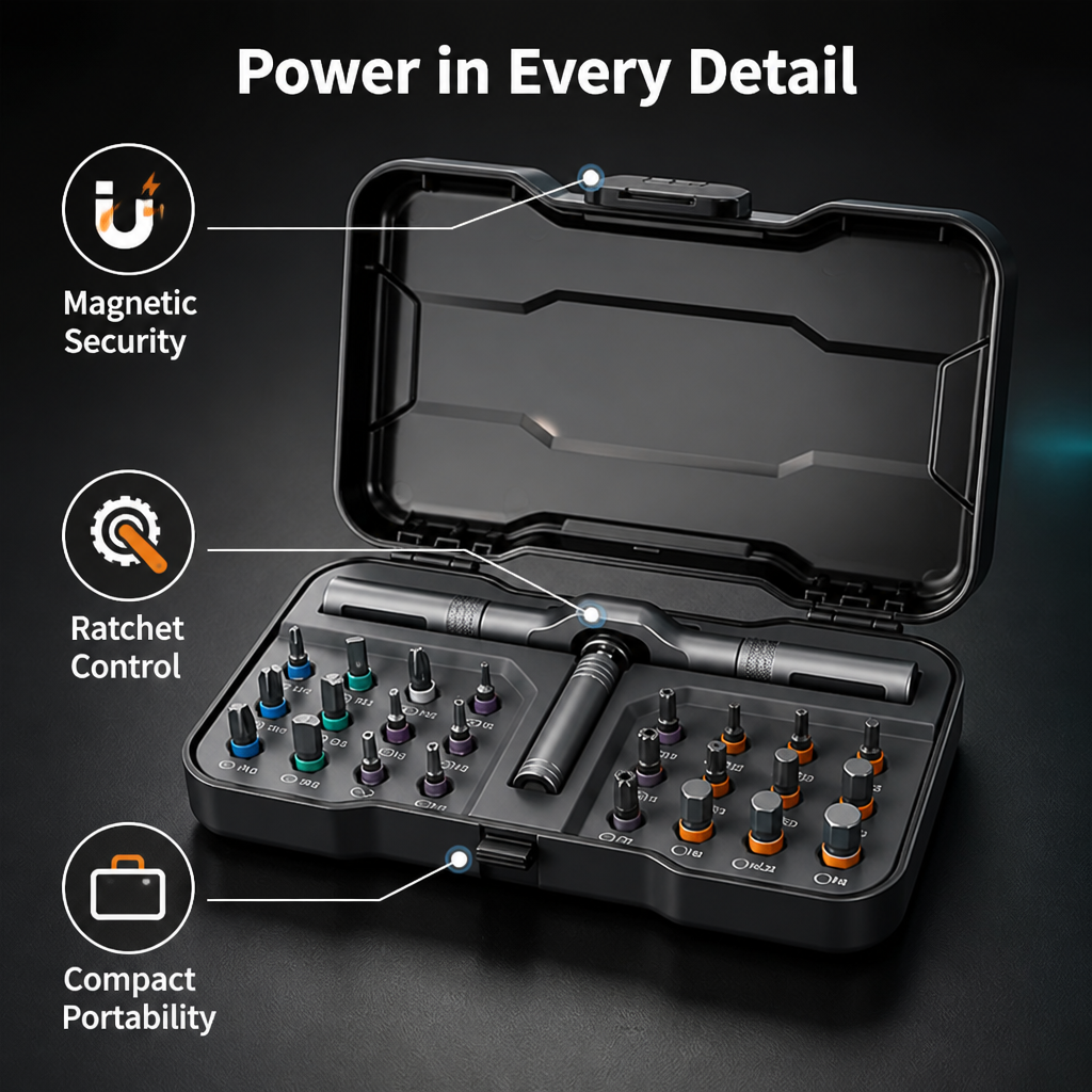 FixPoint™ 24-in-1 Ratchet Precision Screwdriver Set