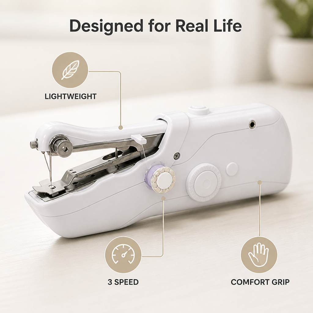 SewPro™ — Portable Mini Sewing Machine Kit