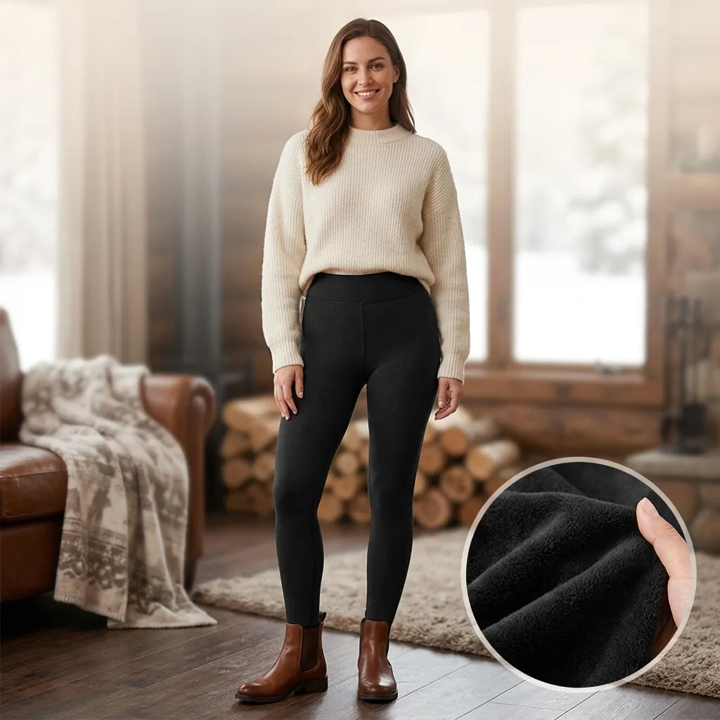 Toastia™ Fleece-Lined Sheer-Look Tights
