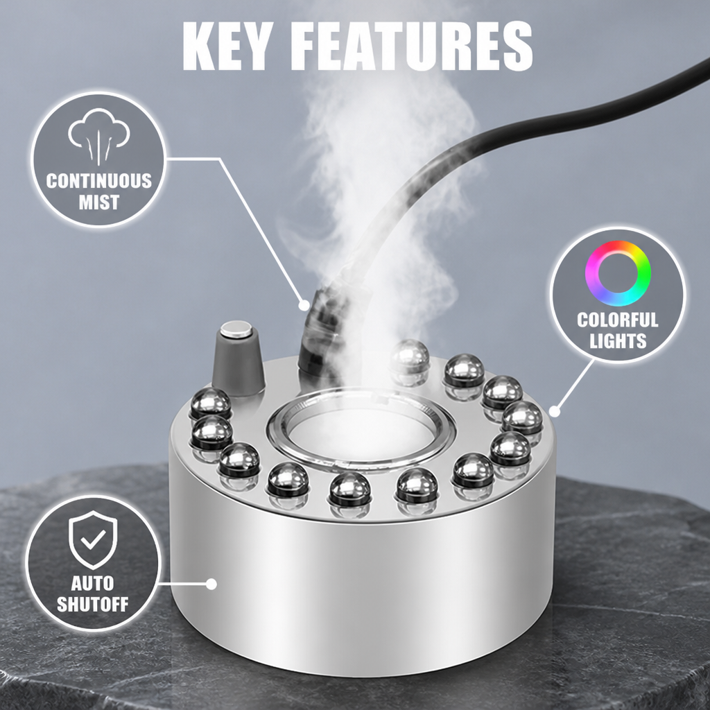 FogLantern™ Color-Changing Mist Maker — Moody Fog Ambiance