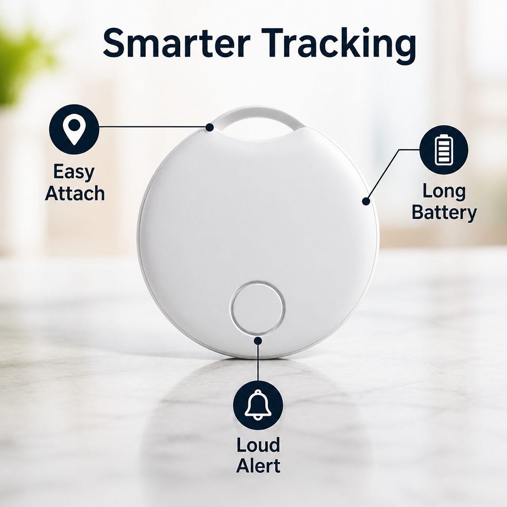 PingPuck™ Bluetooth Key Finder Tracker — Find Keys Fast