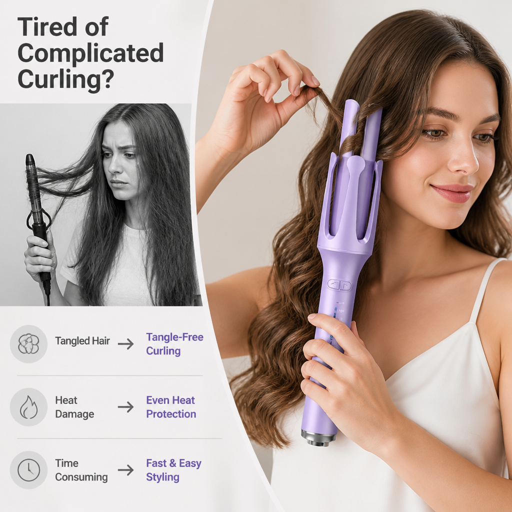 Ringletforge™ Automatic Hair Curler — Easy Bouncy Curls