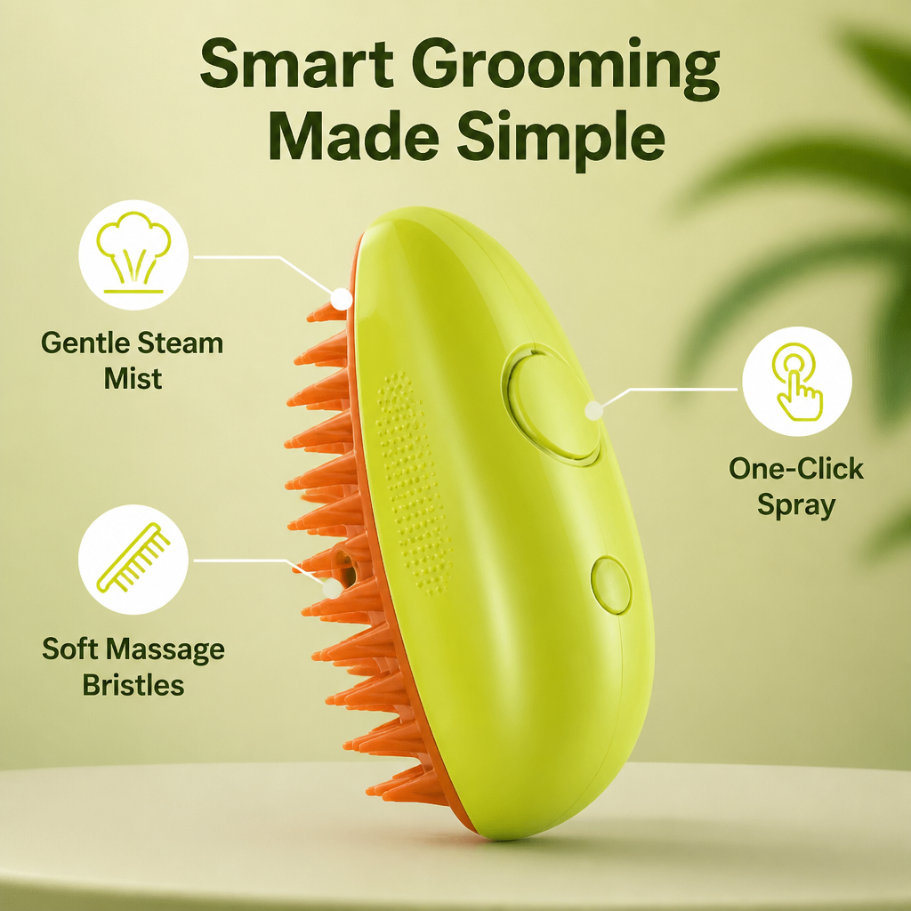 PurrGroom™ — Soft Massage Pet Brush