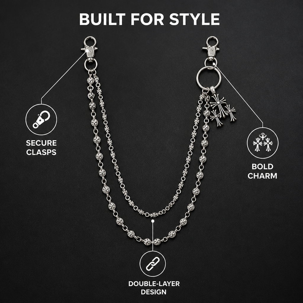 UrbanChain™ — Layered Jeans Chain Accessory