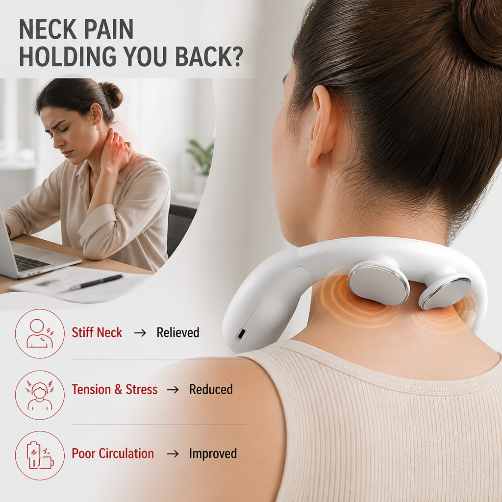 ReliefPro™ — Wearable Neck & Shoulder Massager