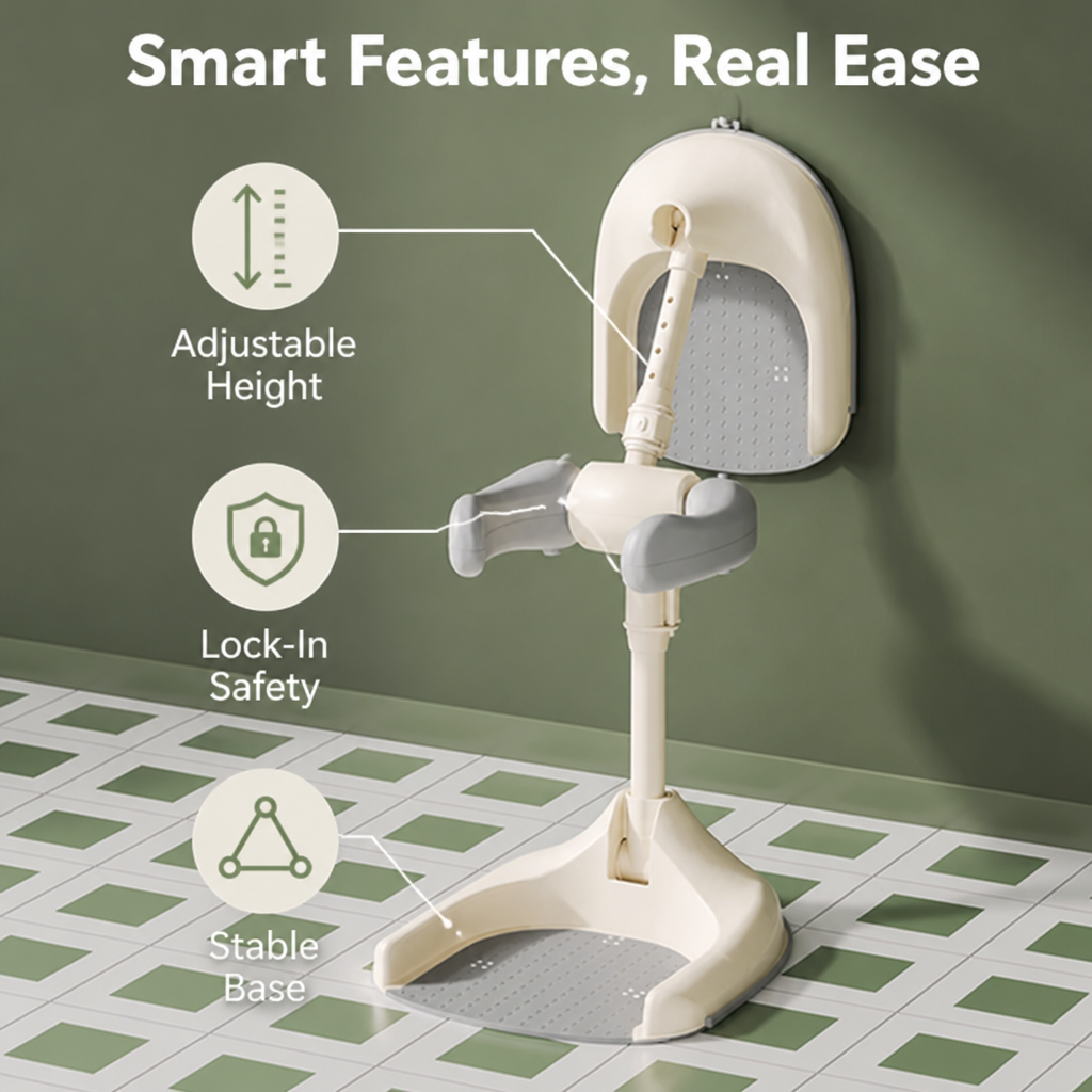 SplashNook™ Adjustable Baby Bath Seat — Steady, Calm Bath Time