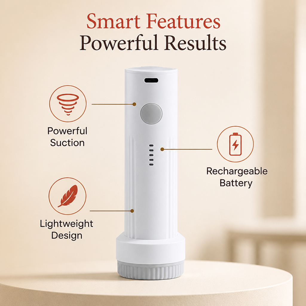 PackPress™ Cordless Vacuum Bag Pump — More Space When Packing