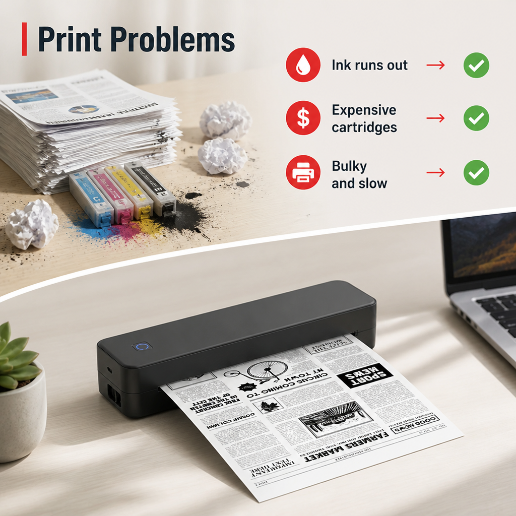 PrintGo™ — Compact Wireless Printer