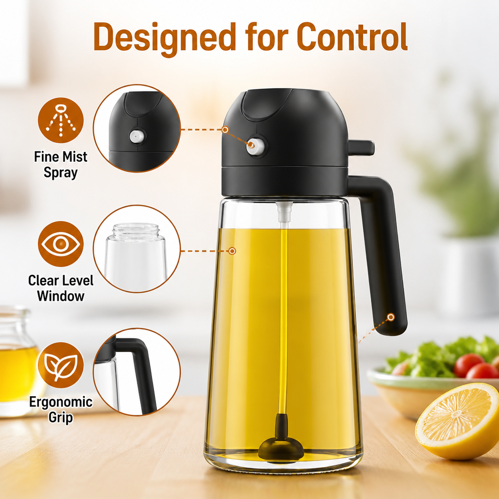 OilPour™ — Controlled Cooking Oil Dispenser