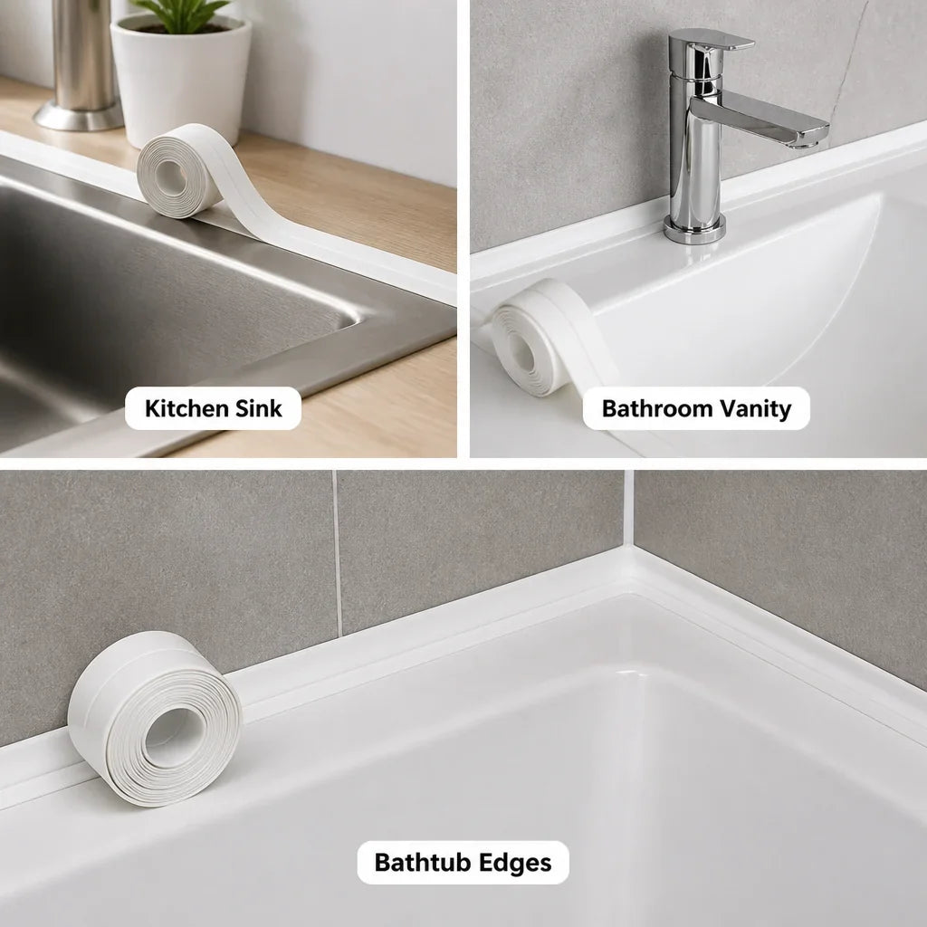 Caulkly™ Waterproof Self-Adhesive Caulk Tape