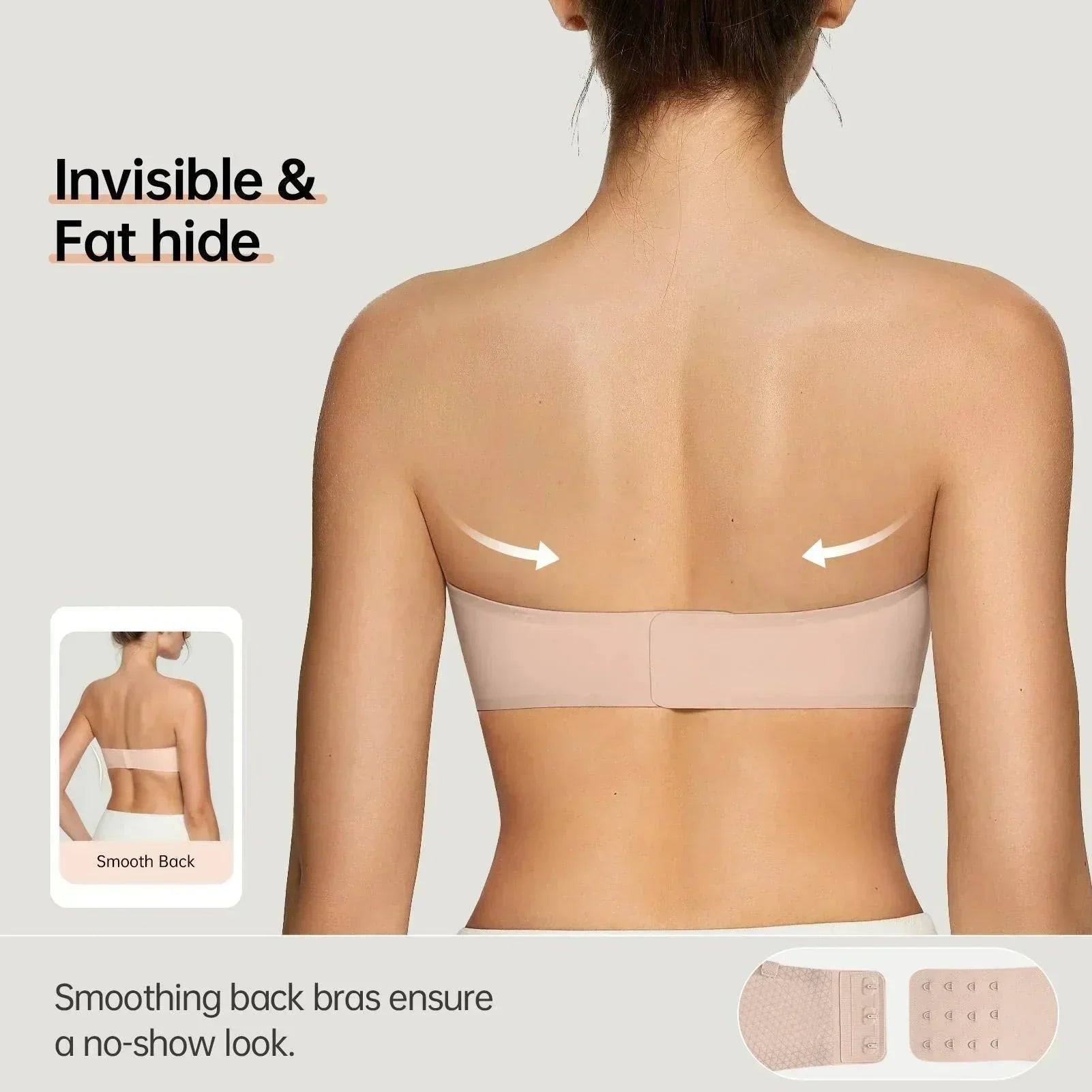 SilkyHold™ Strapless Bandeau — Feel Flawless and Fearless with All-Day Slip-Free Comfort