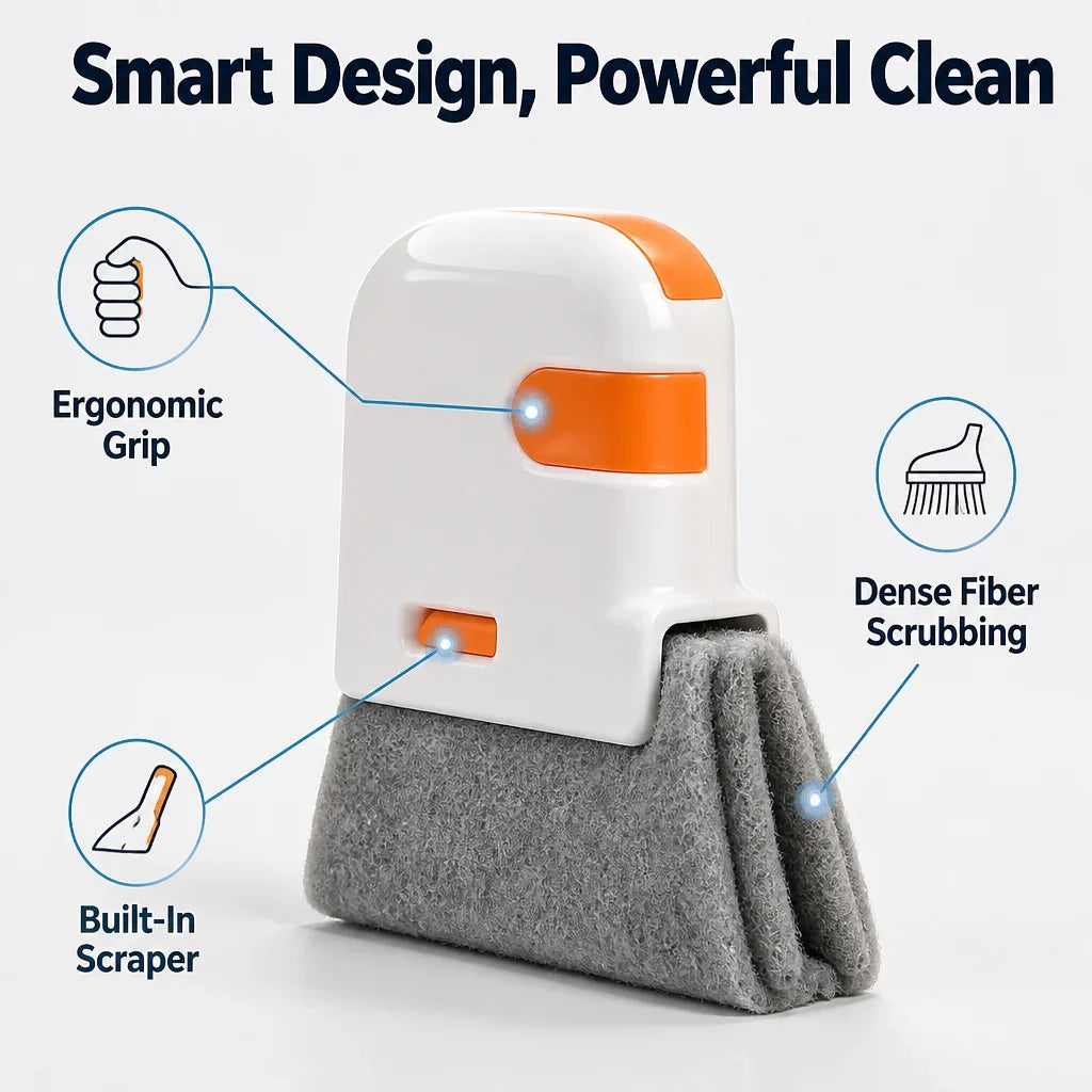 GrimeSnap™ — Effortless Cleaning for Hard-to-Reach Spaces