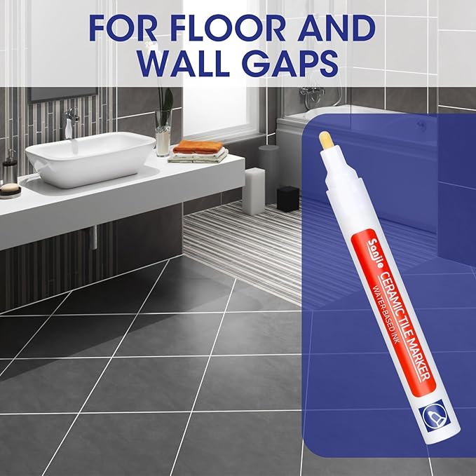 LumaSeal™ Grout Renewal Pen — Instantly Restore Stunning, Mold-Free Grout You’ll Love Showing Off