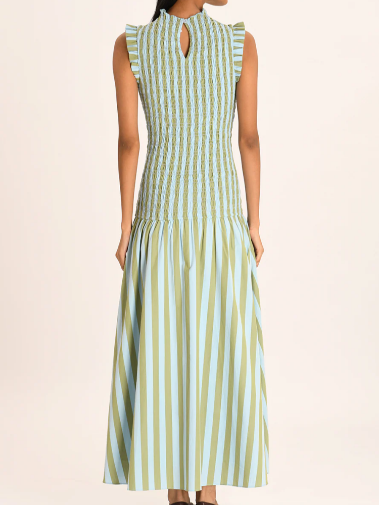 Luminelle™ Stripe Maxi Dress — Turn Heads Instantly with Flawless Comfort and Grace