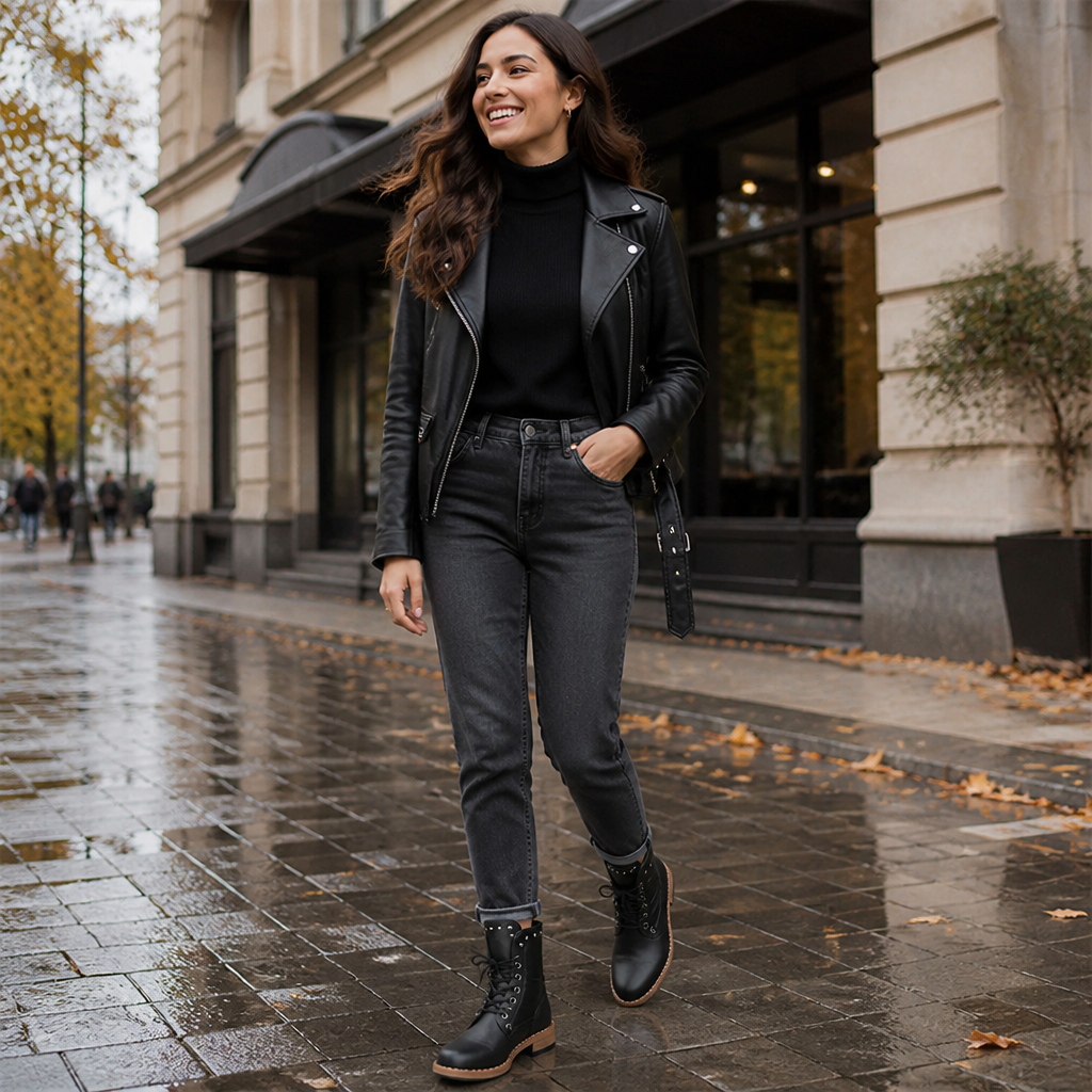 Calloway™ Women's Lace-Up Mid-Calf Boots — Studded Everyday Style