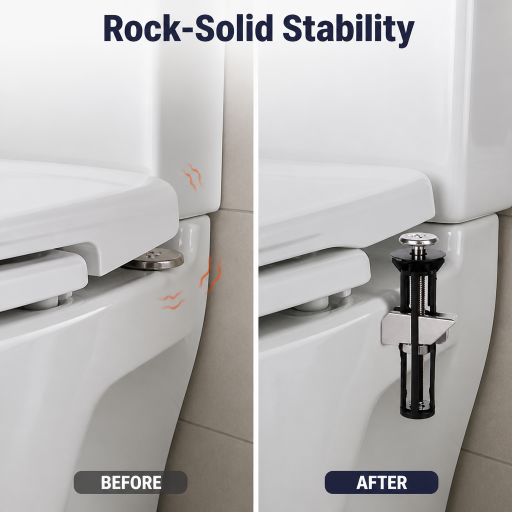 SeatSteady™ Toilet Seat Fixing Kit — Stop Wobbly Seats