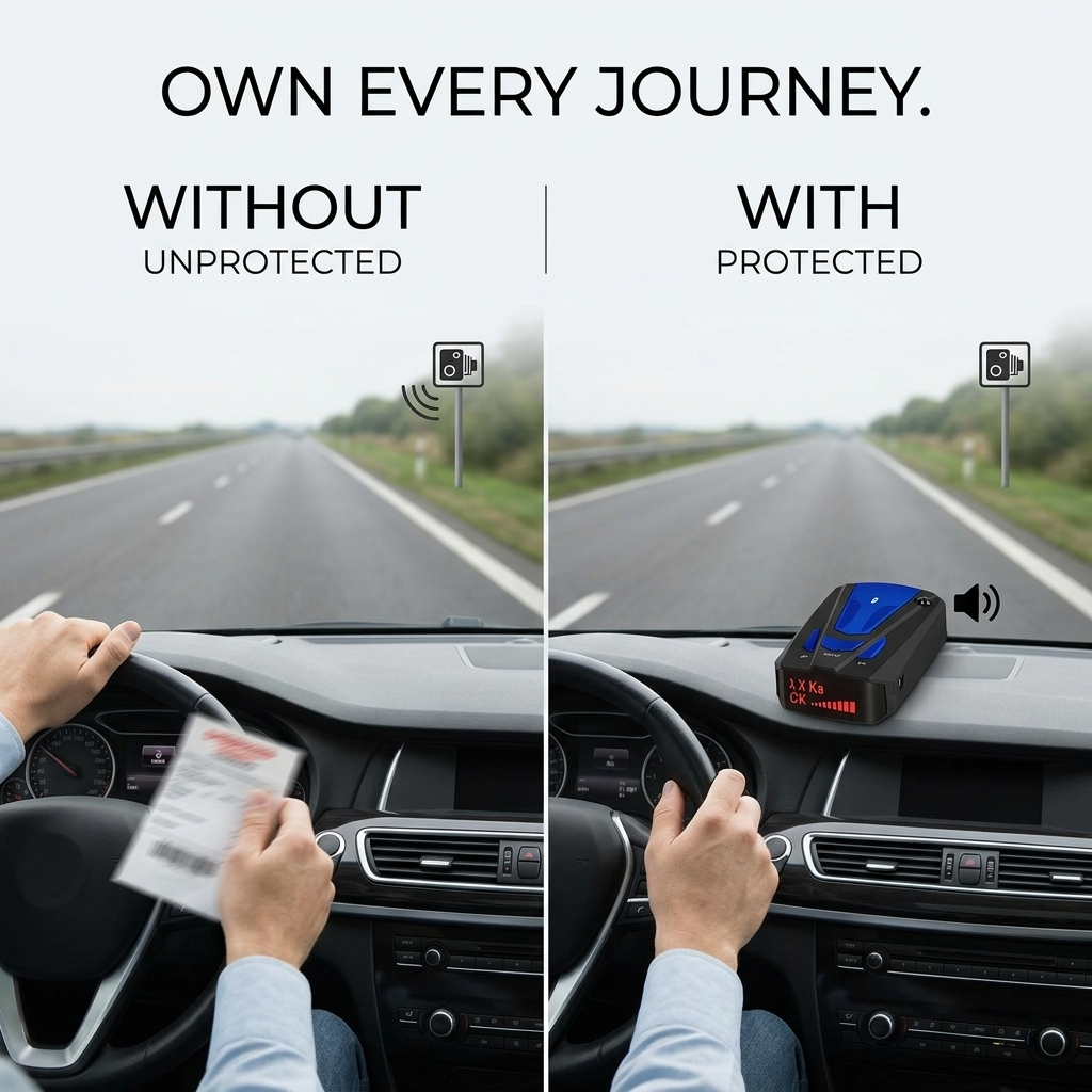 RadarWatch™ Car Radar Detector — Voice Alerts For Safer Drives
