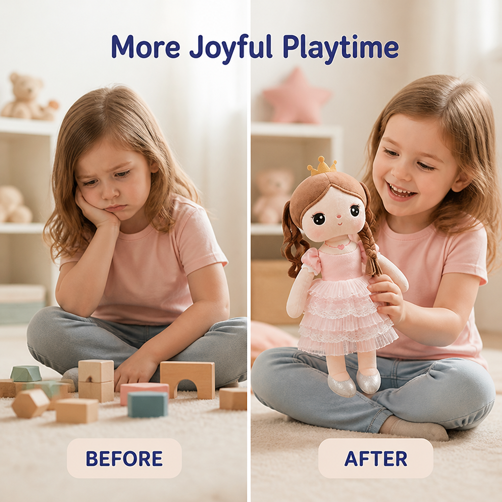 PetalPlush™ Princess Plush Doll — Cuddly Friend For Playtime