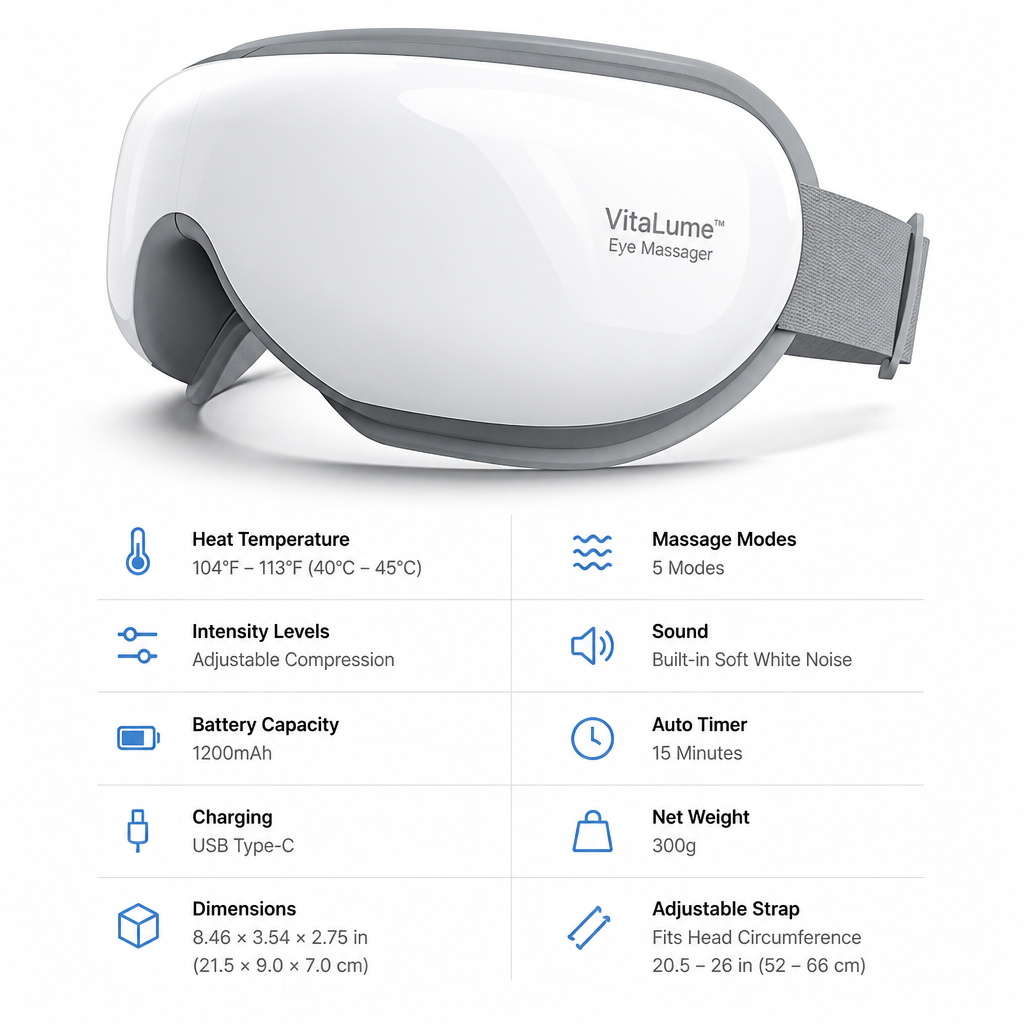 VisionRest™ — Heated Eye Massager