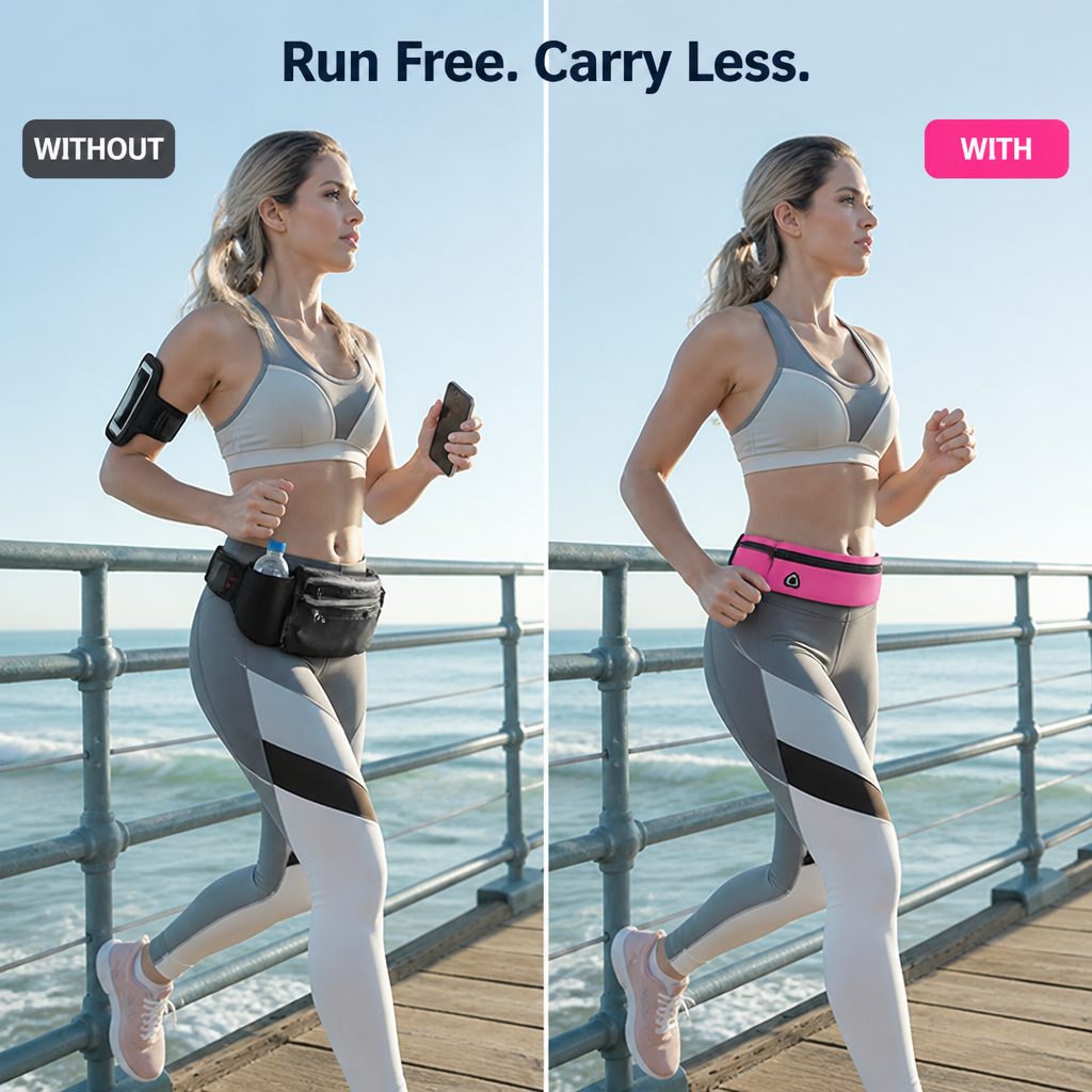 Runora™ — Bounce-Free Running Belt for Active Days