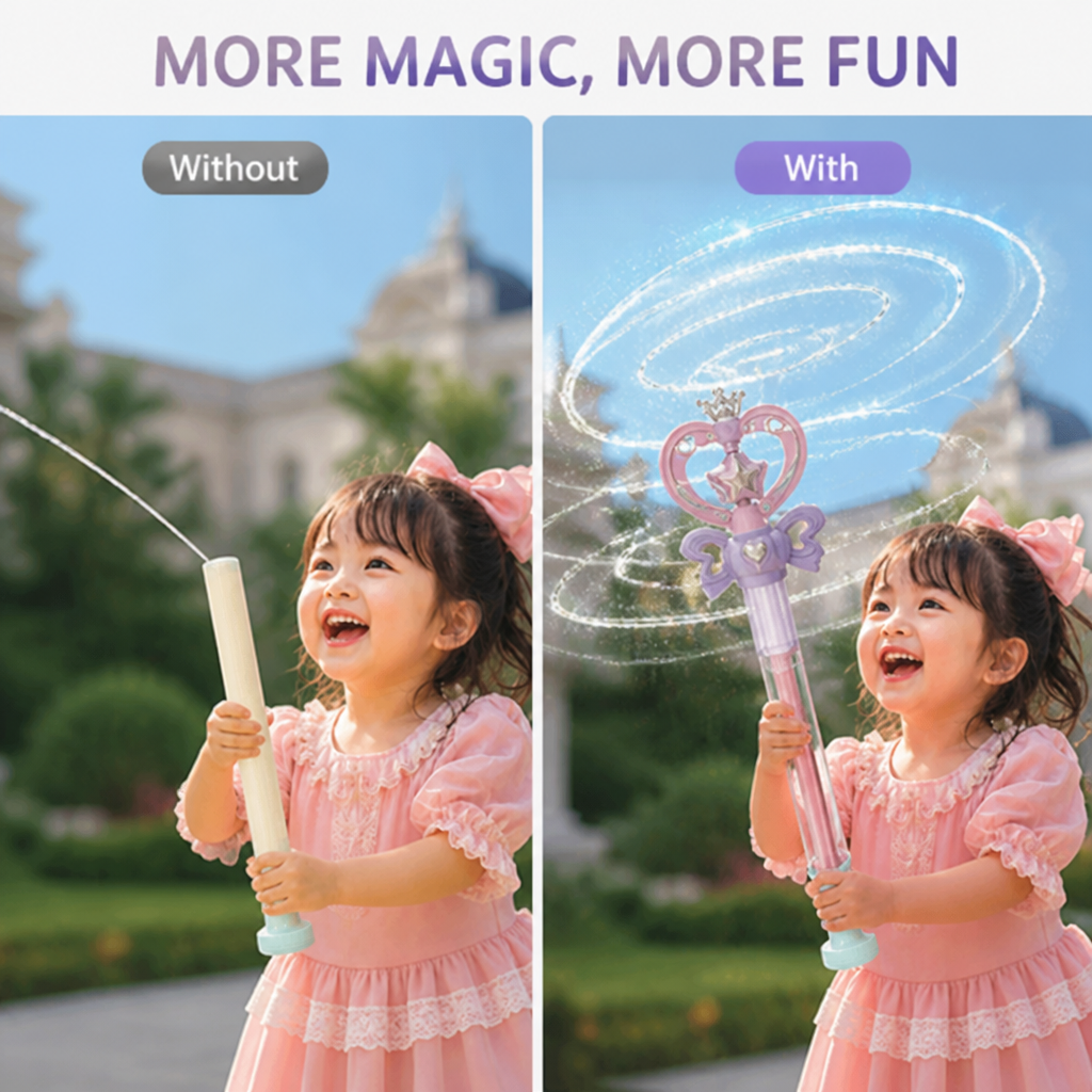 FairySplash™ Duo Magic Water Wands — Spinning Spray Fun for Kids