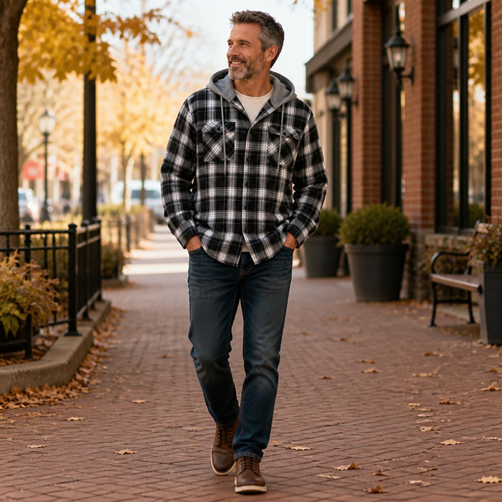 TimberHearth™ Men's Hooded Flannel Jacket