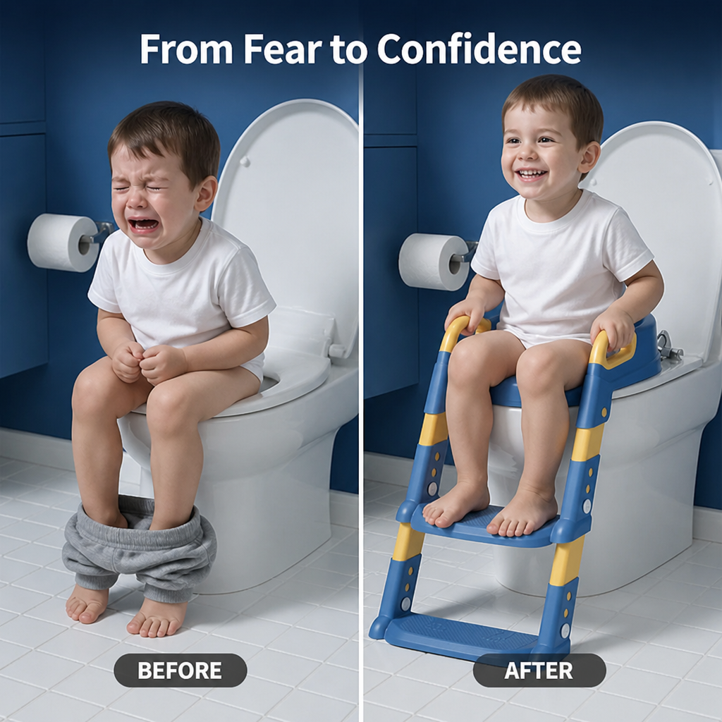 StepTot™ Potty Training Seat with Step Ladder — Confident Little Climbers