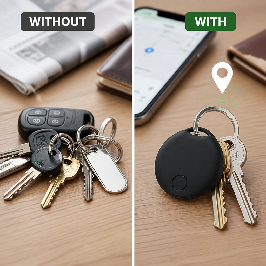 PingPuck™ Bluetooth Key Finder Tracker — Find Keys Fast
