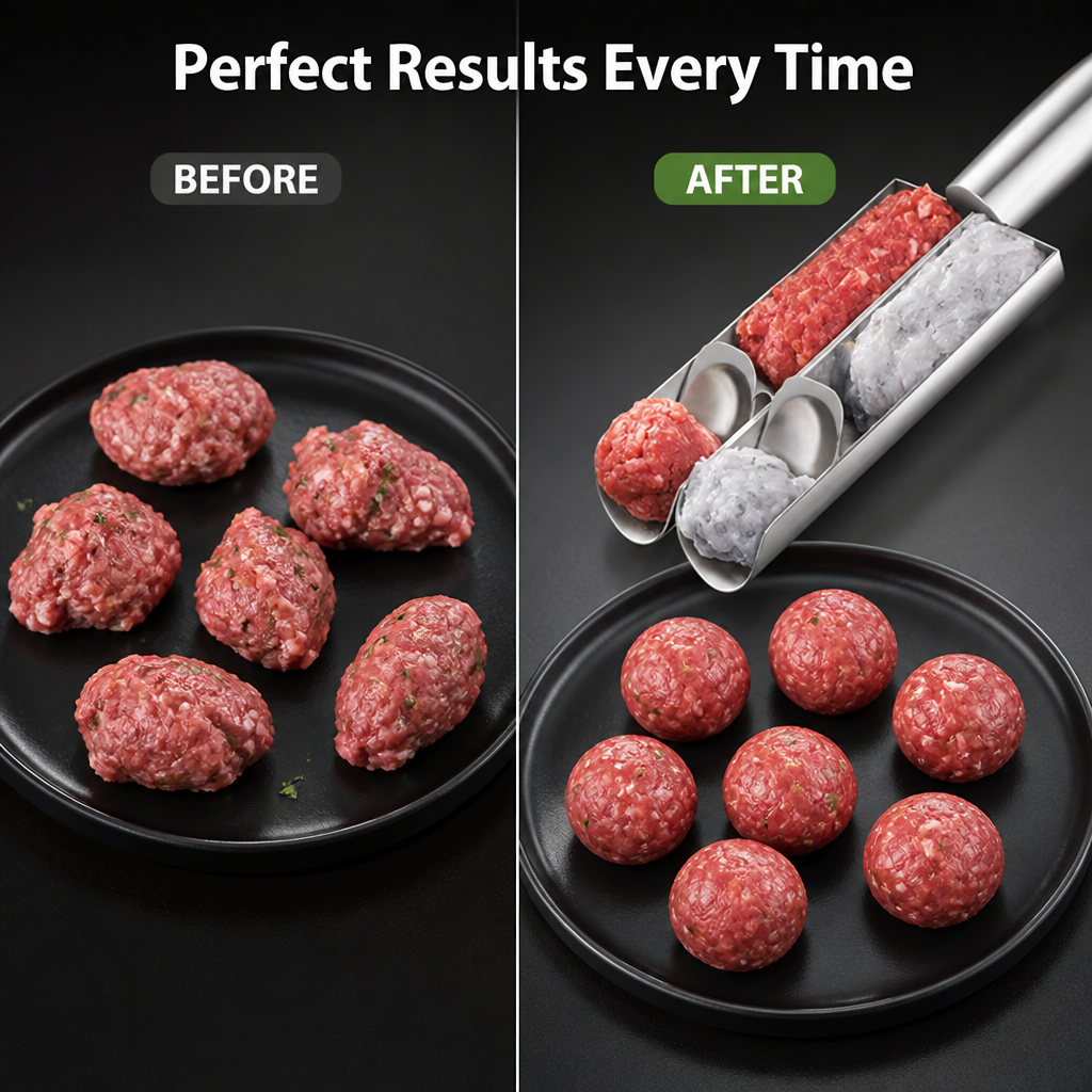 BallPress™ — Easy Meatball Shaping Tool